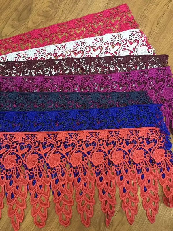 Customized White Milk Silk Embroidery Lace Vintage Chemical Lace For Wedding Dresses Shoes And Other Clothing Accessories