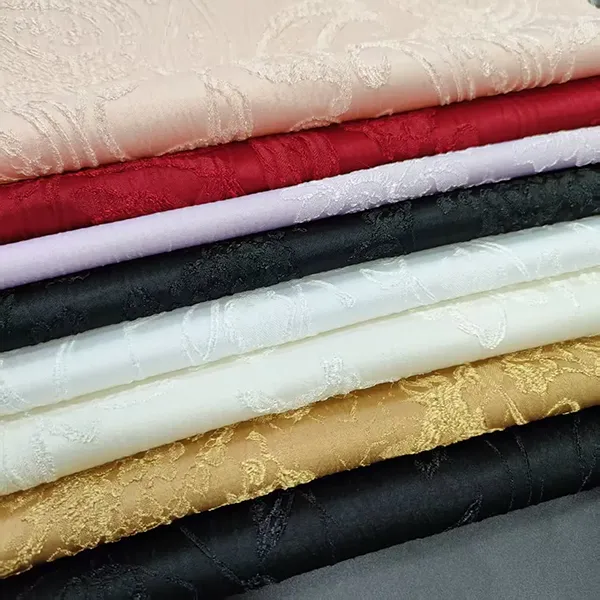 96 Polyester 4 Spandex Soft Comfortable Garment Material Fabrics For Clothing Satin Jacquard Fabric