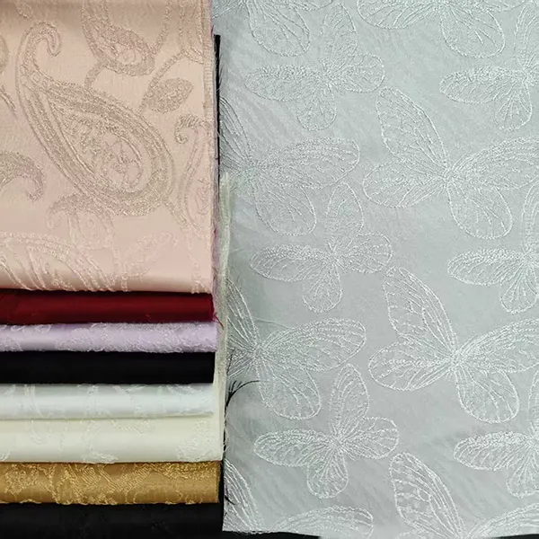96 Polyester 4 Spandex Soft Comfortable Garment Material Fabrics For Clothing Satin Jacquard Fabric