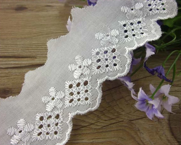 2018 Hot Sale Embroidery Trimming TC Lace for Woman Dress