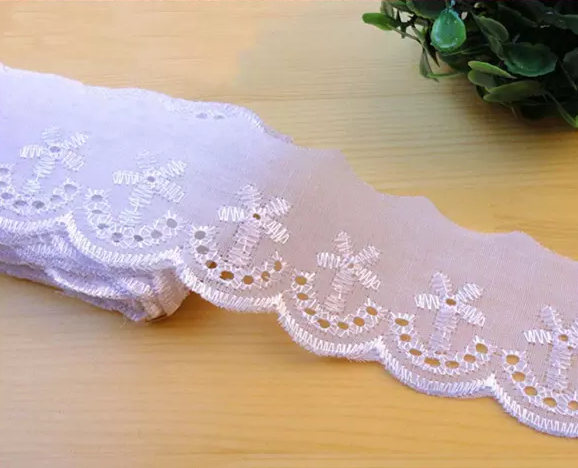 2018 Hot Sale Embroidery Trimming TC Lace for Woman Dress